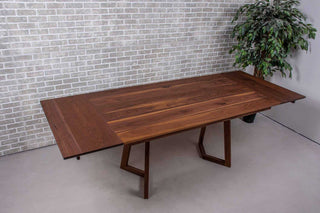 walnut counter height extension table