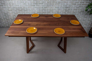 walnut counter height extension table